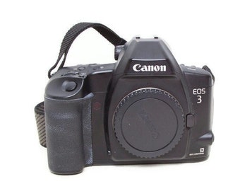 Canon EOS 3 SLR 35mm Camera -  AF Film Camera Body W/ Strap - Made in Japan - Serial Number 3006402 - Excellent Condition