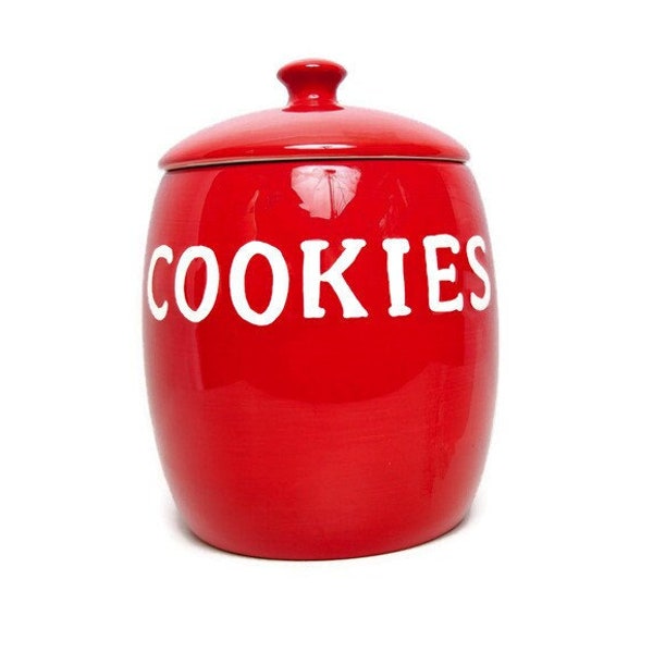 Painted Cookie Jar Etsy