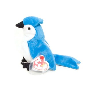 1997 Ty Beanie Baby Rocket The Blue Jay - Stuffed Plush Bird - Excellent Condition - New With Tags