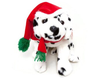 Ty Classic Collection - WYNTER The Dalmatian With Christmas Hat - 16 Inch - Vintage Plush Toy - NWT