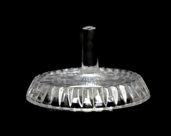 Vintage Fostoria Glass for Avon Ring Dish Offset Post Trinket Holder Vanity Dresser Pin Dish