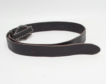Vintage Harley-davidson Rhinestone Buckle Leather Belt  display picture 3