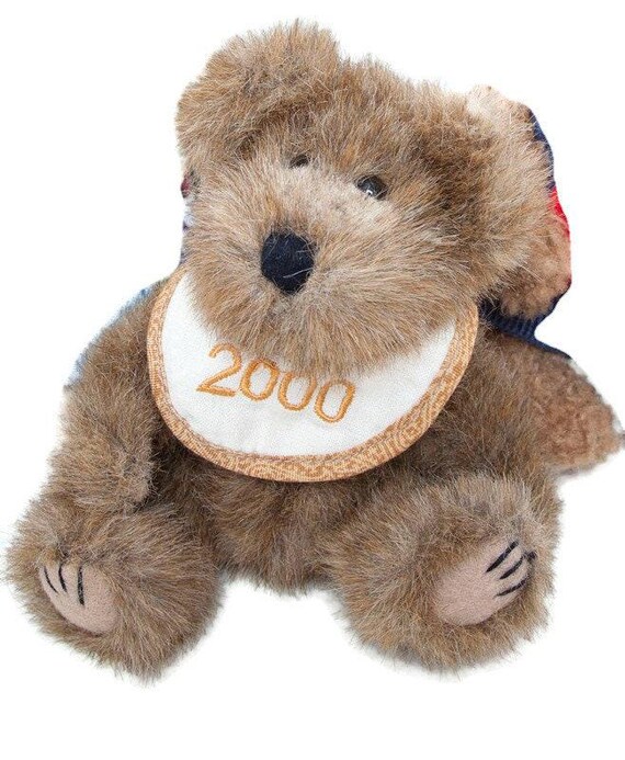 Boyds Bears Omega & Alpha Mohair Plush Set: Millennium 2000