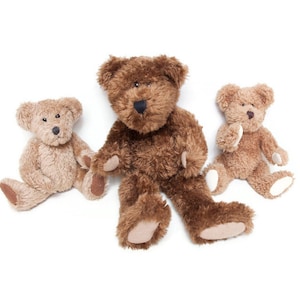 Osos de la colección Boyds – Lote de 3 – Totalmente articulados y articulados – Osos de peluche de mohair – Cosidos a mano – Coleccionables vintage