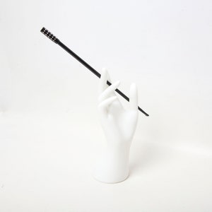 Black Sequinned Cigarette Holder Adult