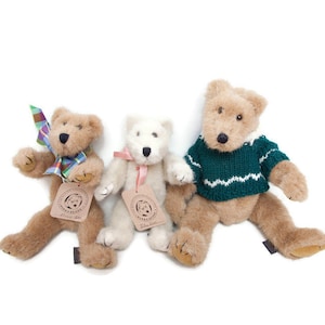 Lote de osos Bubba de Boyds: Colección de peluches de los años 90 con etiquetas