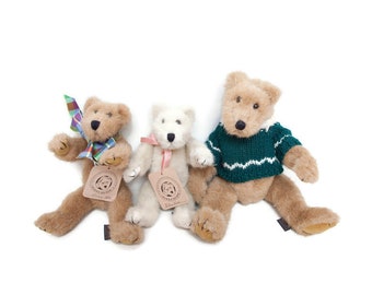 Boyds Bubba Bears Lot: 1990s Plush Collection with Tags