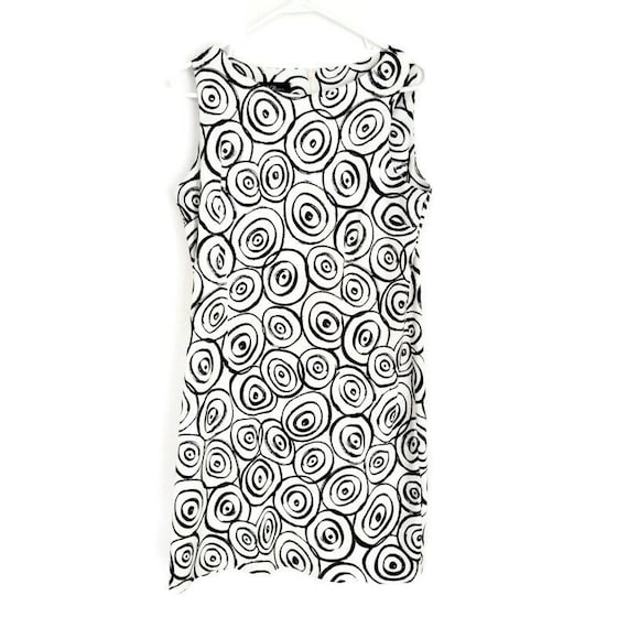 black and white swirl dress Hypnotic Black And White Swirl Black-And-White A-Line Dress by Sparkle-Moth