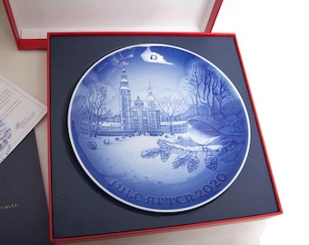 Bing & Grøndahl 2020 Christmas Plate – “Rosenborg Castle” (Rosenborg Slot) | Designed by Dag Samsund | Boxed with COA