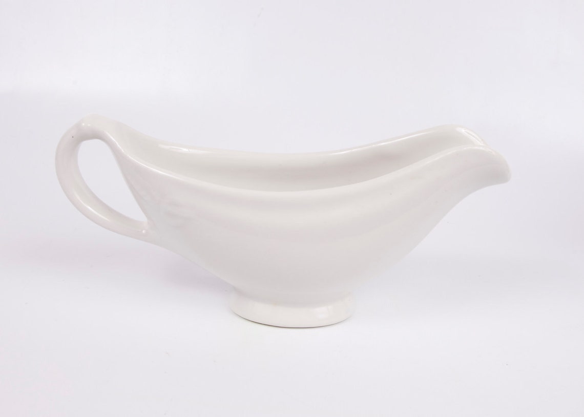 Vintage Hall Gravy Bowl Gravy Boat Made in USA Creamy White Etsy