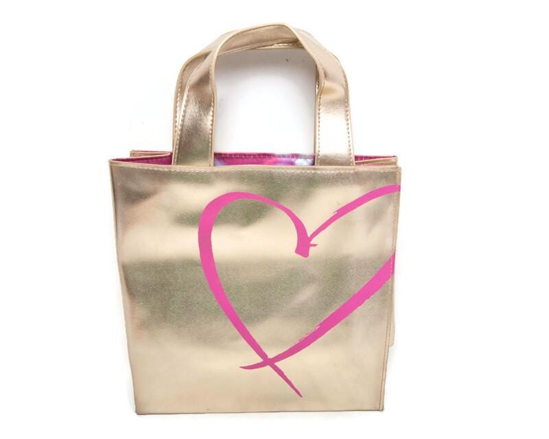 Sac Fourre-tout Victoria's Secret LOVE ME ROSE - Noir Et Argent, Grand Format