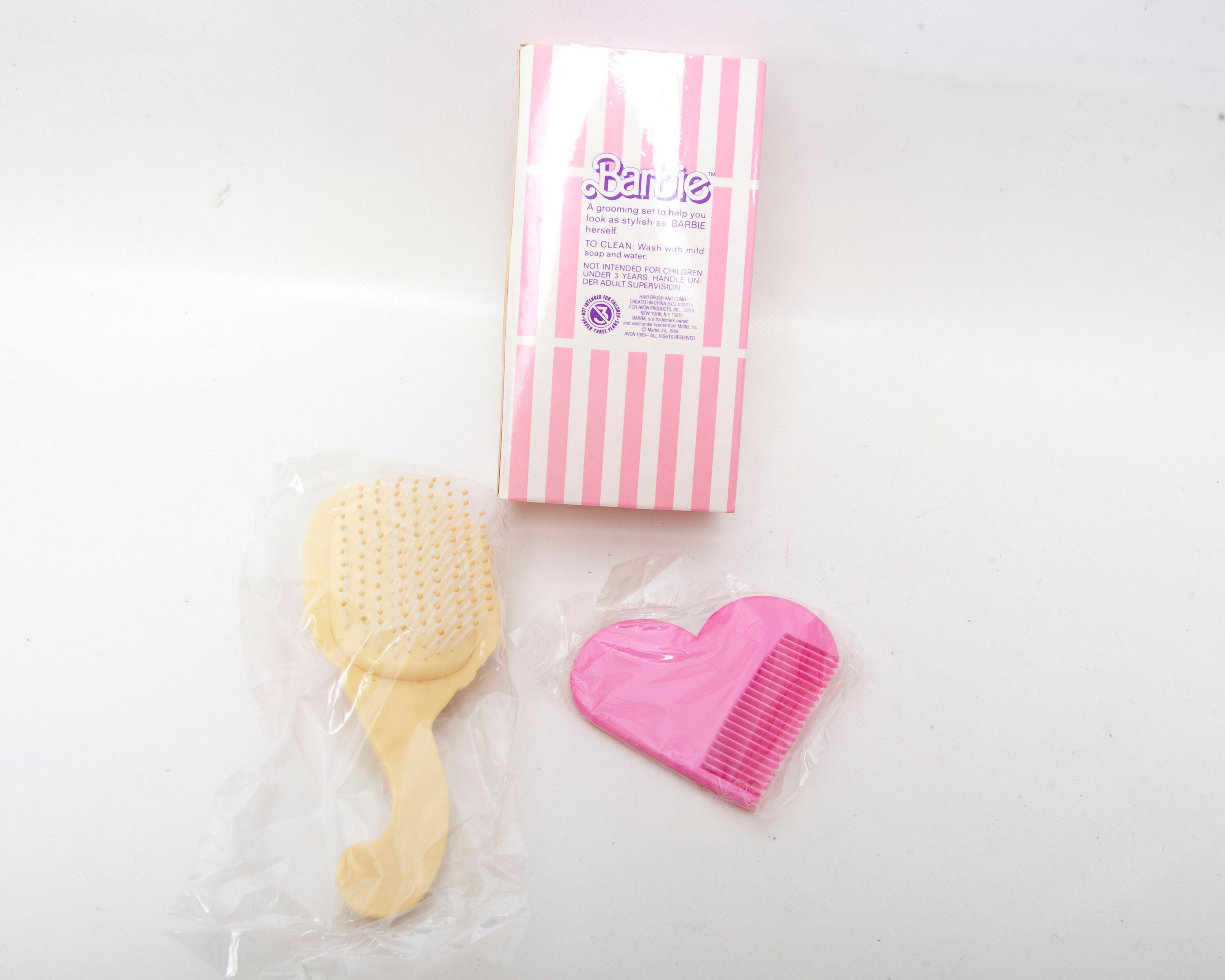 I'm Into Barbie Special Grooming Set Hair Brush and Comb Avon