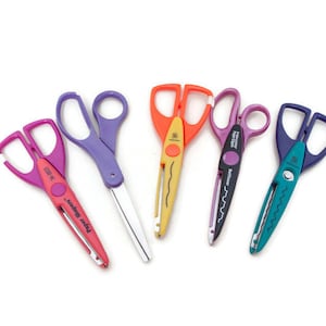 Lot of 5 Decorative Paper Edger Craft Scissors - Scrapbooking, Card Making, Collages, Craft Projects