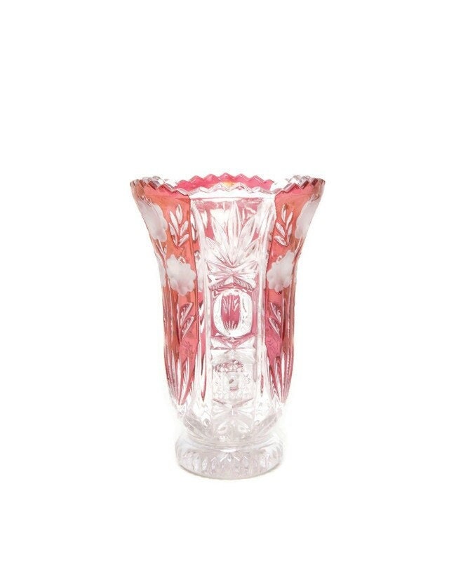 Anna hutte bleikristall vase - Etsy 日本