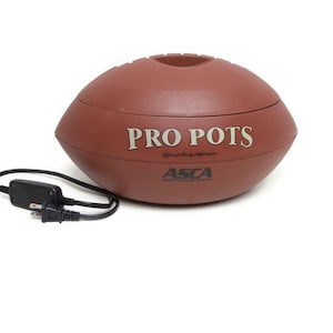 Football-Shaped 1.5 Qt Slow Cooker – Pro Pots Tailgate Party Warmer – Game Day Dip Crock Pot