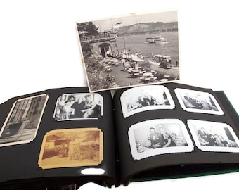 Vintage 1951 Photo Album - S.S. Ryndam Rotterdam to New York - 275 Photographs - Maritime History