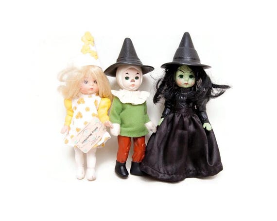 Madame Alexander Wizard of Oz Doll Set Wicked Witch Scarecrow