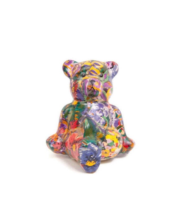 paper mache teddy bear