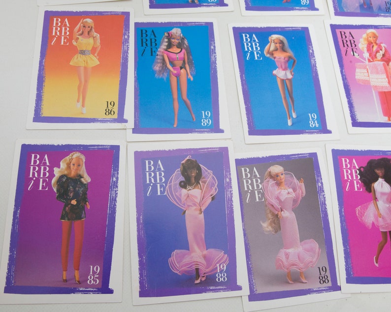 Vintage Barbie Collector Cards Set of 15 1980s Trading Cards Etsy