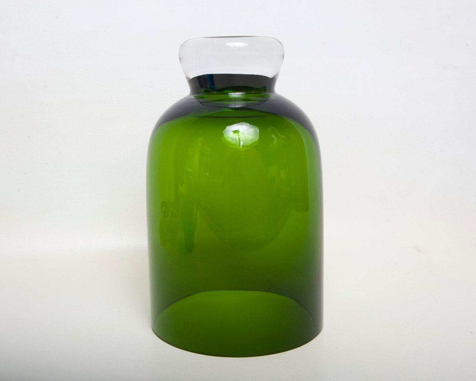 Vintage Emerald Green Crystal Vase Reijmyre of Sweden Monica Etsy