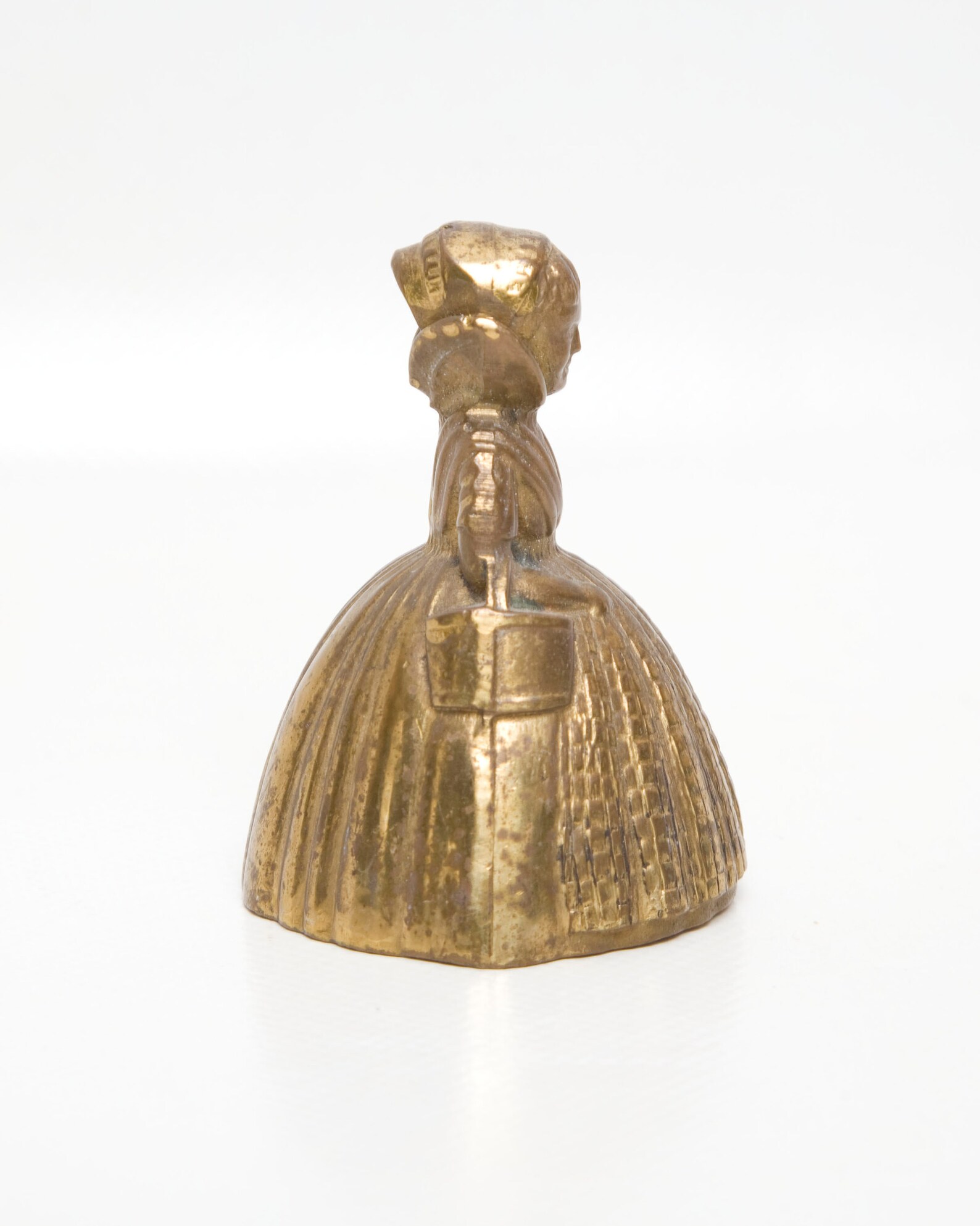 Vintage Solid Brass Bell Lady Shaped Made in England Original Etsy