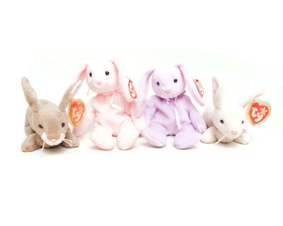 Vintage Ty Beanie Babies Bunnies – Plush Rabbits, Lot of 4 - Etsy
