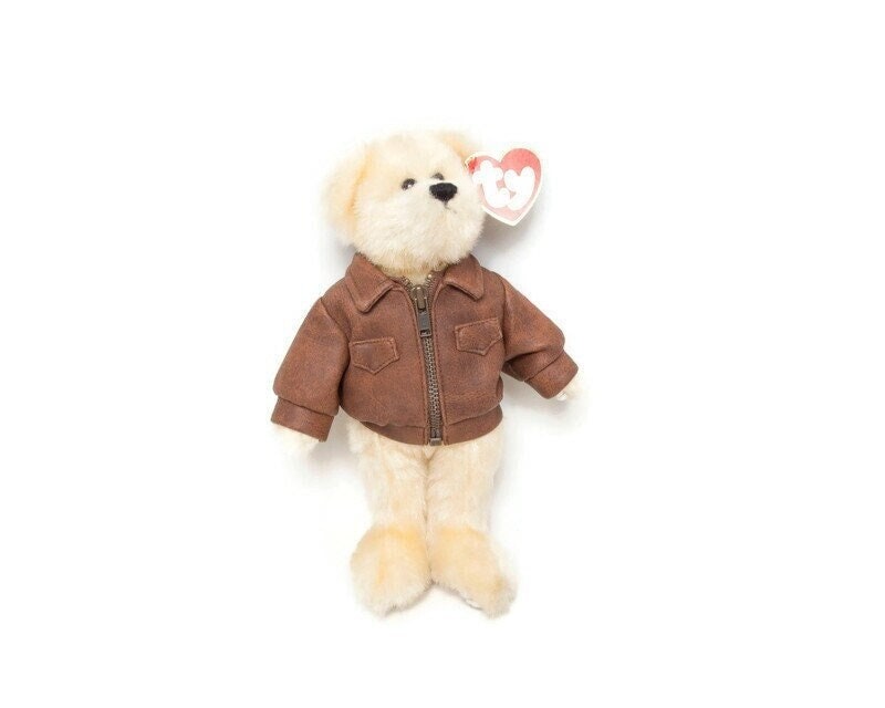 Ty Attic Treasures バロン ビーニーベイビー、レザージャケットの
