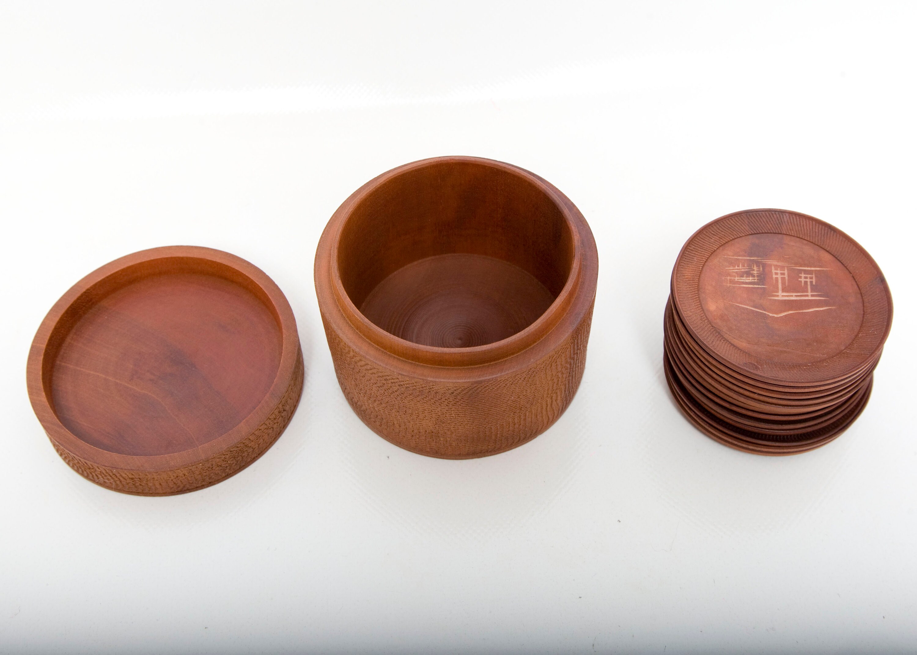 Vintage Japanese Coasters Set of 12 Miyajima Satsuma Japan Etsy