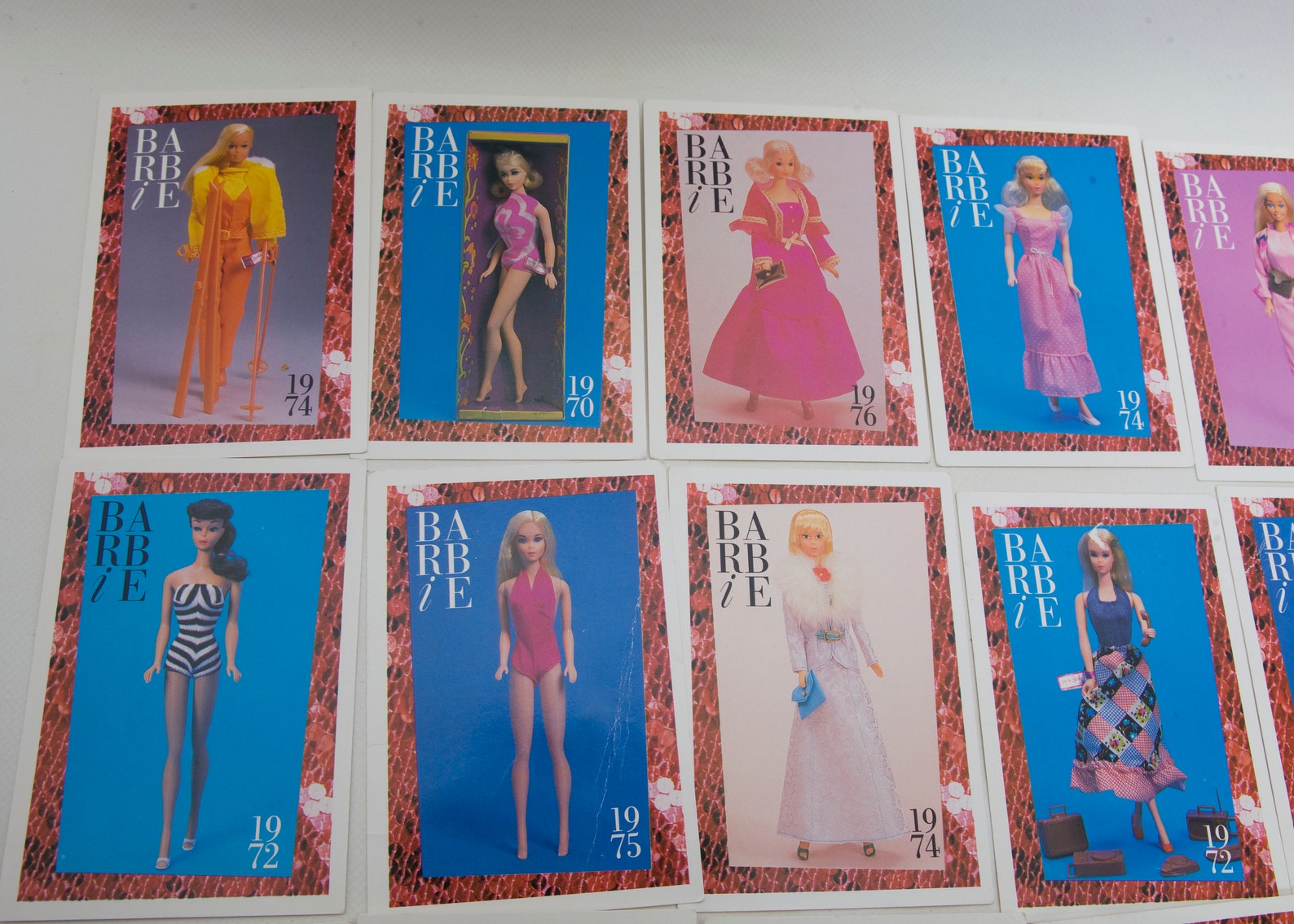Vintage Barbie Collector Cards Set of 19 1970s Trading Cards Etsy