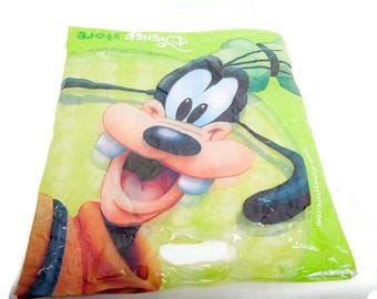 Vintage Disney Store Goofy plastic draagtas draagtas herbruikbaar verzamelobject 17"