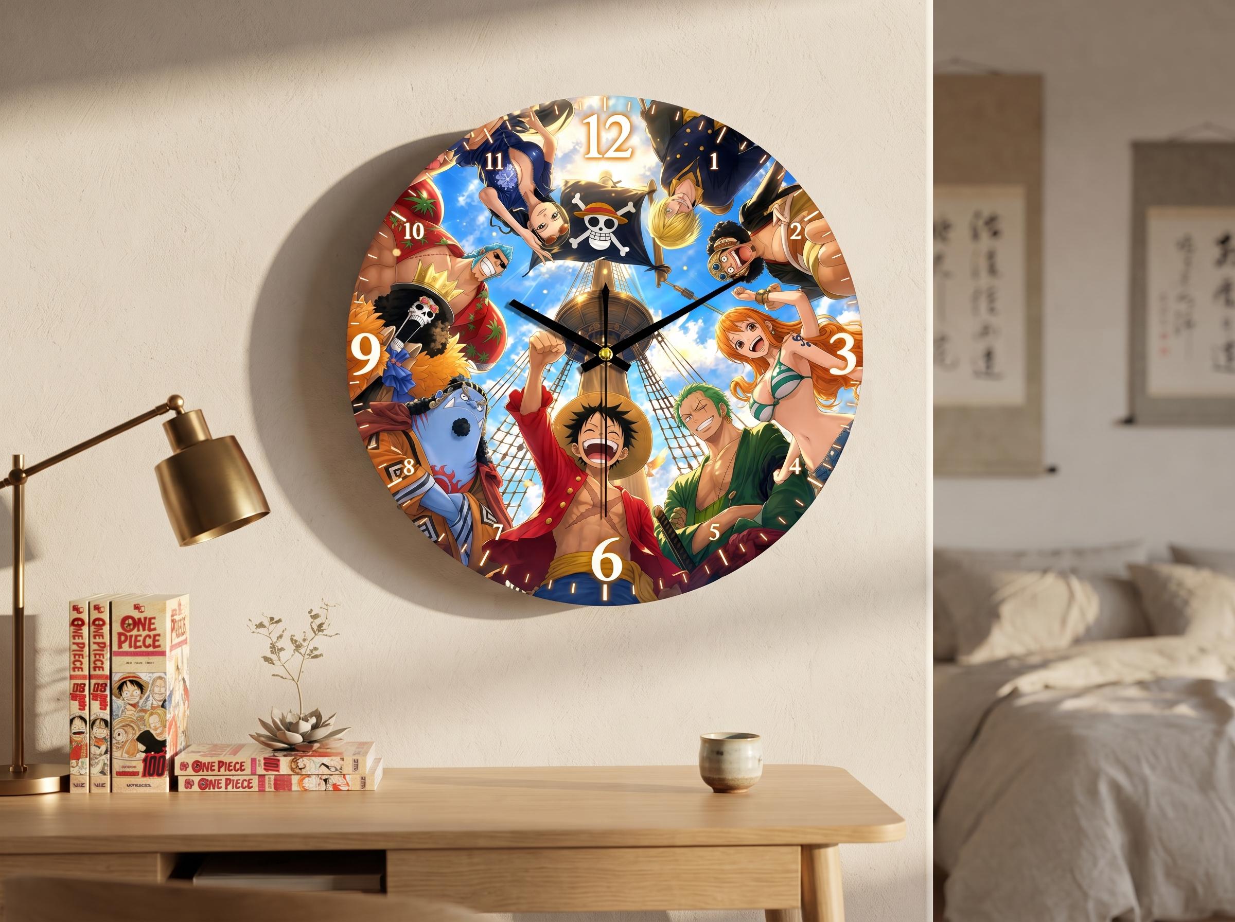 One Piece Anime Wall Clock - Etsy