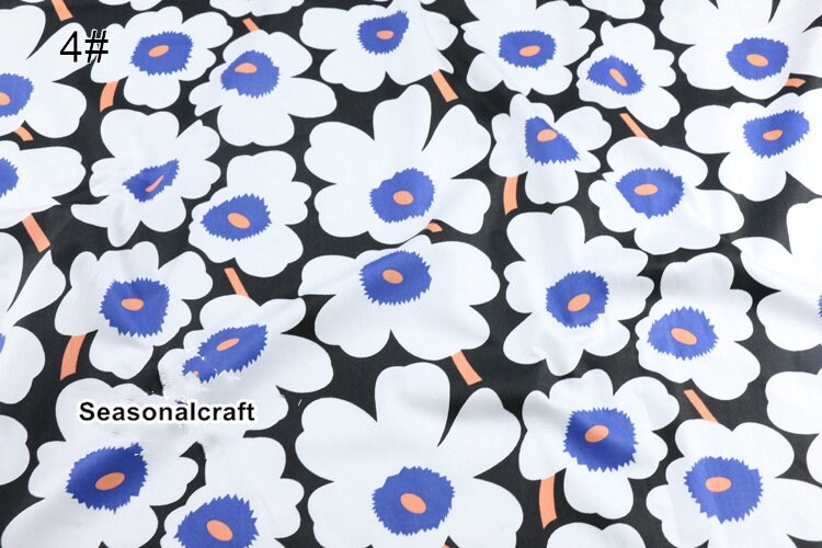 Twill Cotton Fabric for craft Sunflower Pattern Quilting Etsy