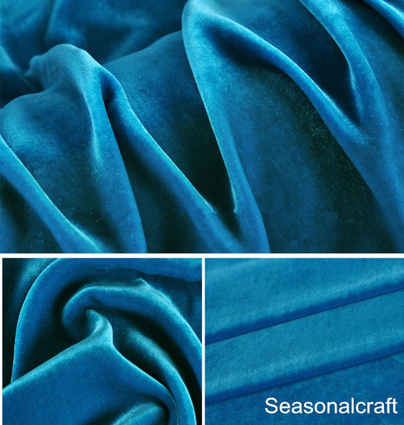 High Quality Velvet Fabric Thick 100 Silk Velvet Fabric Etsy
