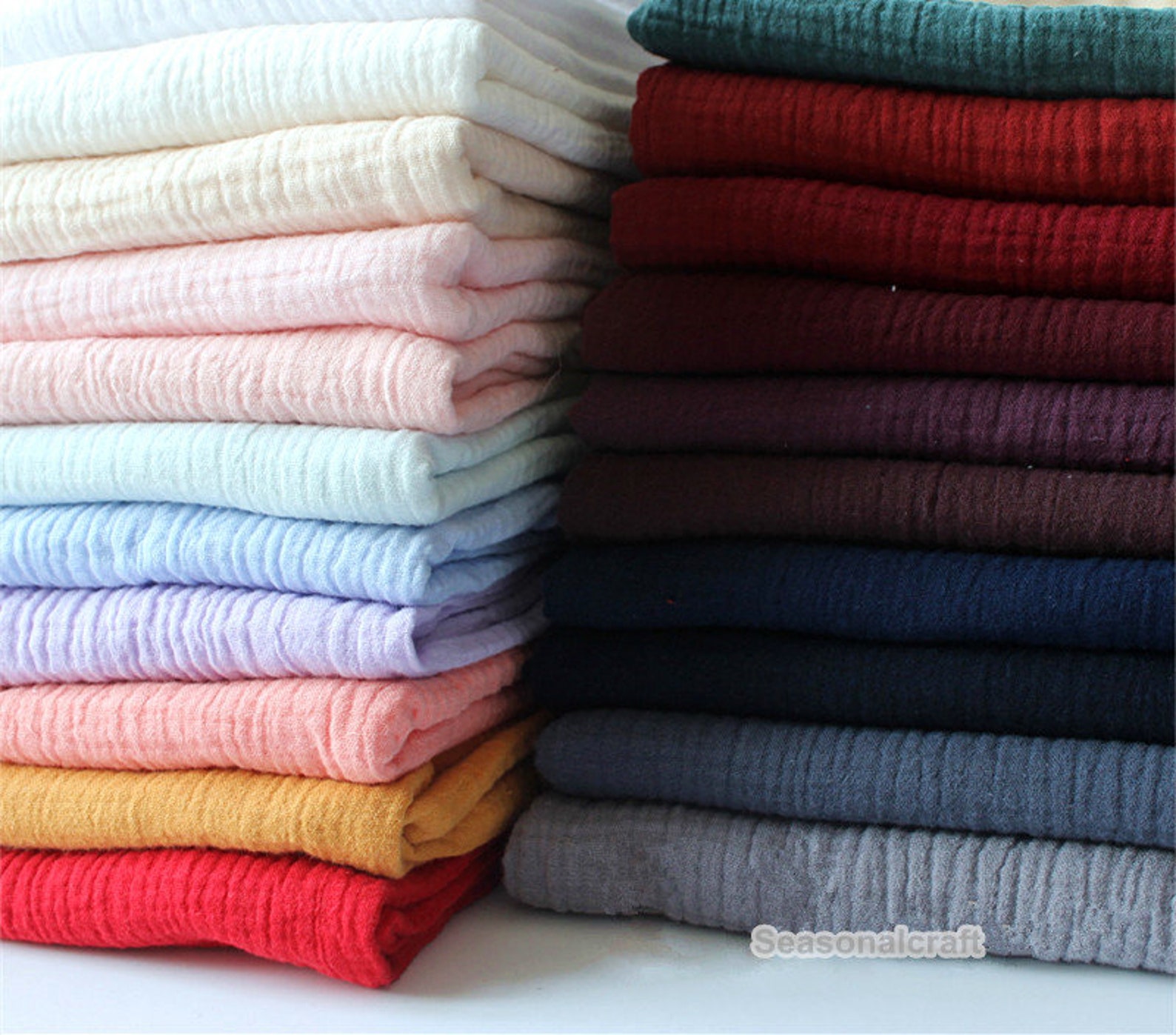 1 yard / Meter Double Gauze Fabric Pure Linen Fabric Gauze Etsy