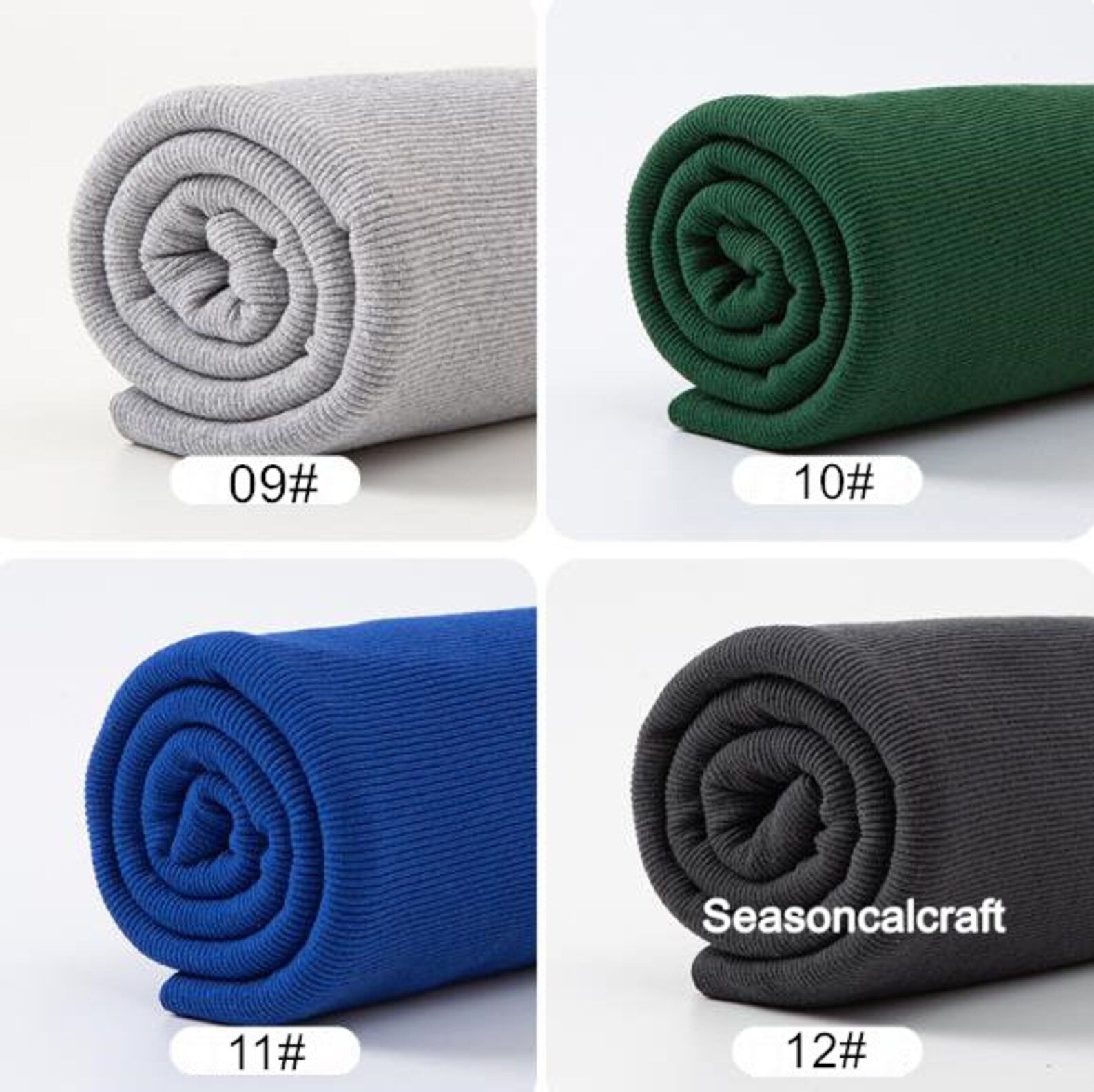 22 colors Cotton Elastic Rib Knit Fabric Tube7.8 Etsy