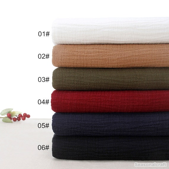 Pure Linen Fabric Gauze Creases Fold fabric Per Washed Linen Etsy