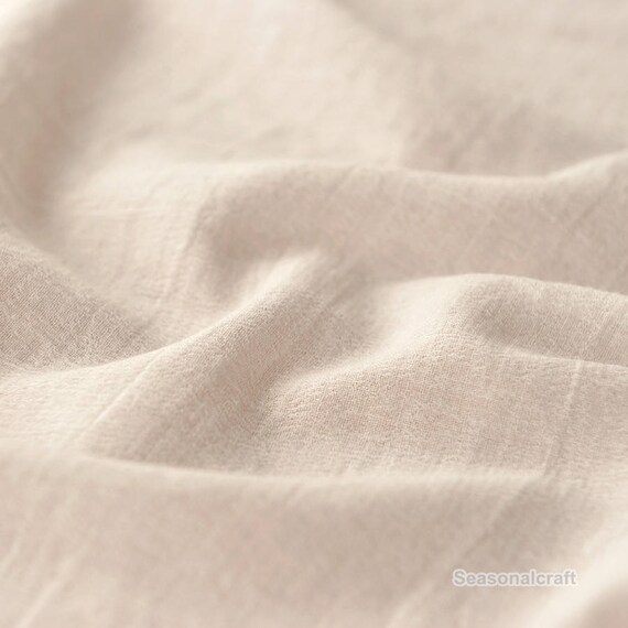 Pure cotton Linen Fabric Gauze Creases Fold fabricSoft and Etsy