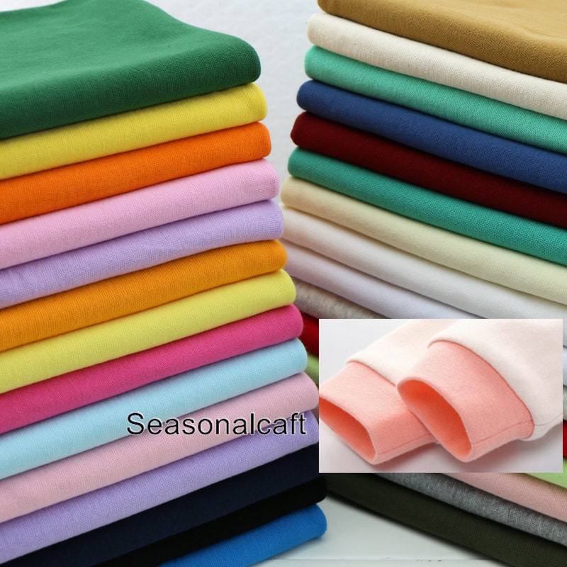 80 colors Cotton Elastic Rib Knit Fabric Tube-7.8 | Etsy