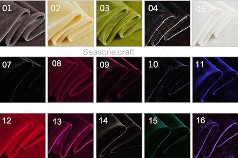 High Quality Velvet Fabric Thick 100 Silk Velvet Fabric Etsy