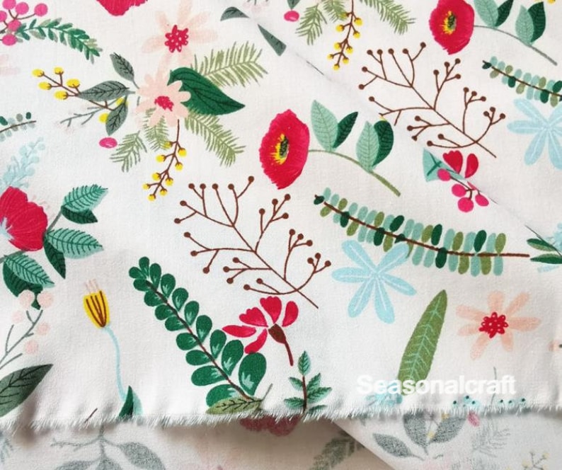 Shabby Chic,Flower Cotton Fabric Flower Cotton Fabric Half Yard Meter Twill Cotton Fabric C662 Blue Cotton Fabric