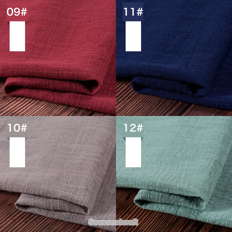 Bamboo Texture Cotton linen Pure Linen Fabric Gauze Creases Etsy