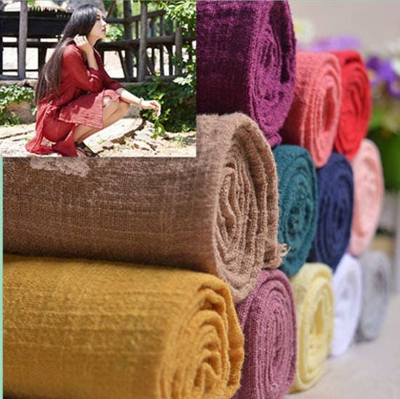 Bamboo Texture Cotton linen Pure Linen Fabric Gauze Creases Etsy