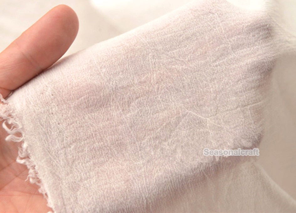 Pure cotton Linen Fabric Gauze Creases Fold fabricSoft and Etsy