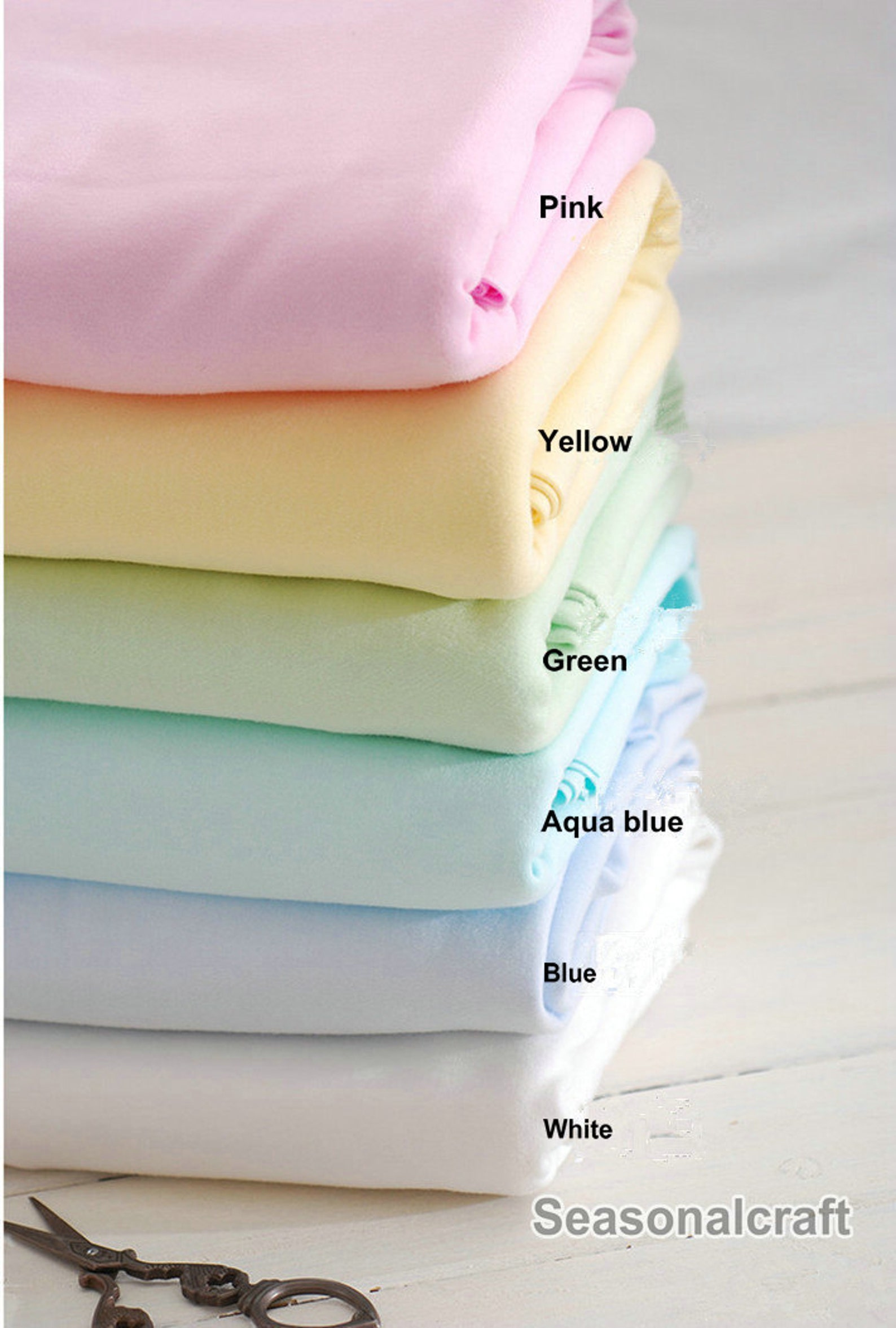 Pastel Cotton Fabric Baby Ribbing Fabric Rib Knit Fabric Etsy