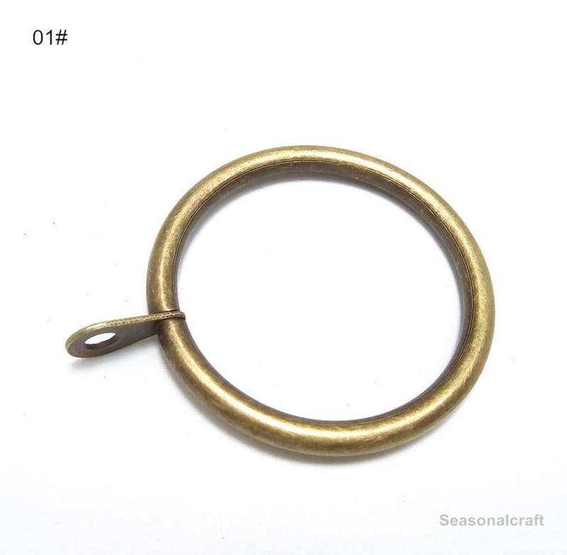 10 Pieces of Metal Drapery Clip Ring Brass Stainless Etsy
