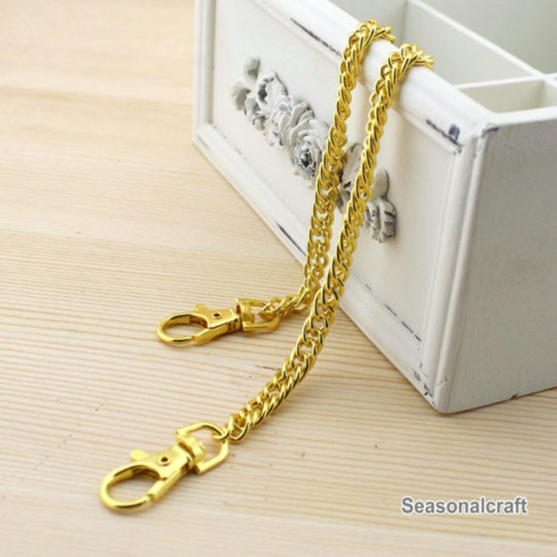 1Piece 8mm wide Brass Purse Chain 40cm /16 Etsy