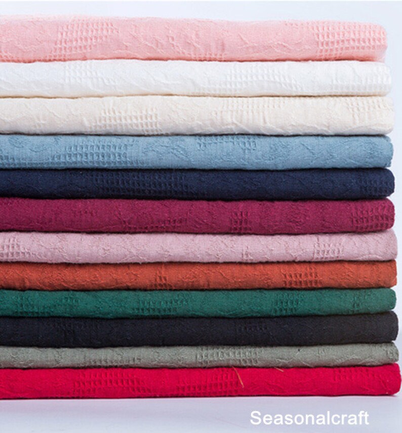 Jacquard Cotton Fabric Jacquard Fabric Soft and thin Cotton Etsy