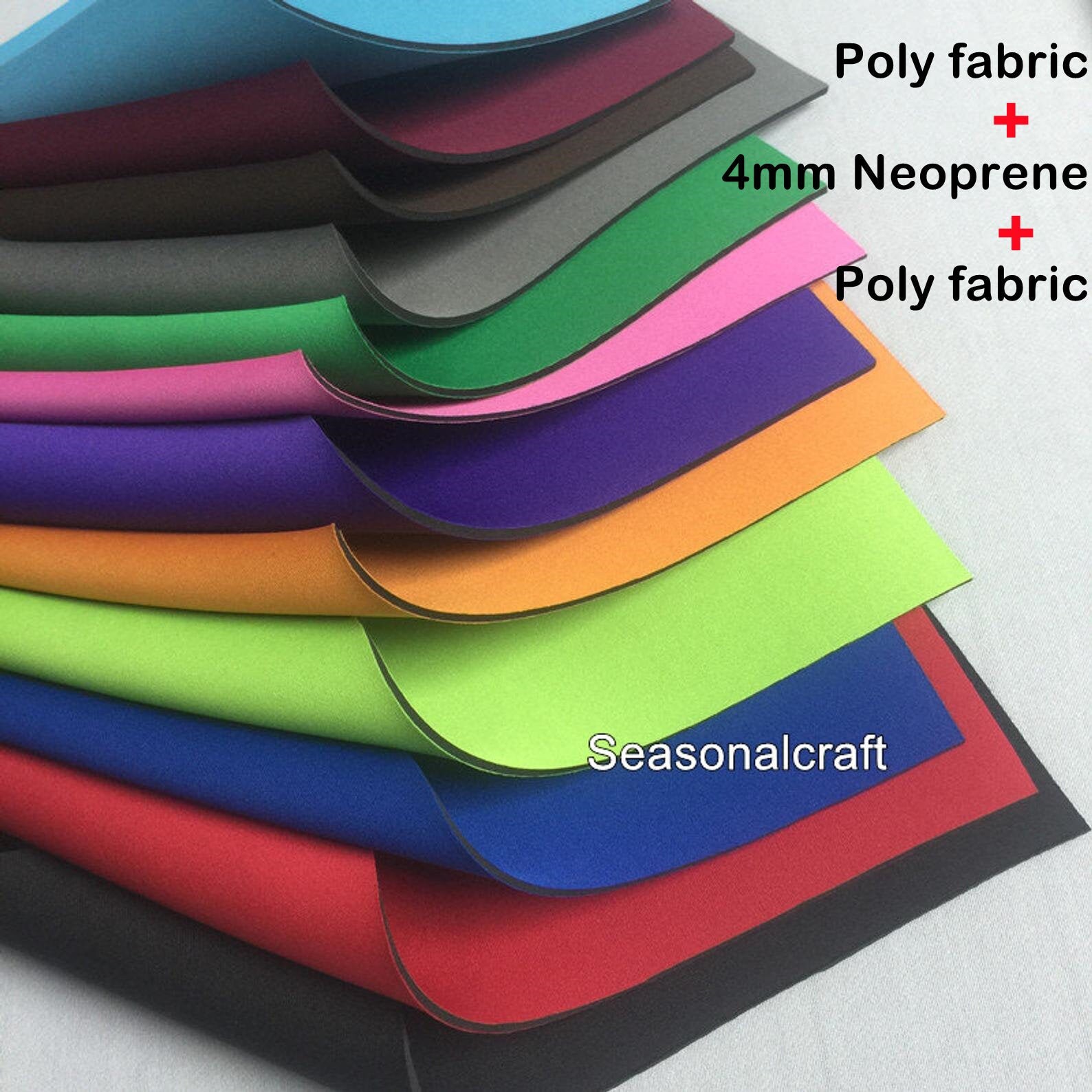 Neoprene Fabric 4mm thickness Soft Stretch Waterproof DIY Etsy
