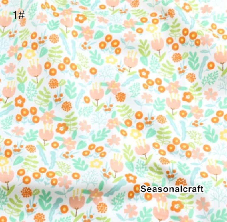 Twill Cotton Fabric Cotton Fabric C626 Shabby Chic,Flower Cotton Fabric Flower Cotton Fabric Half Yard Meter