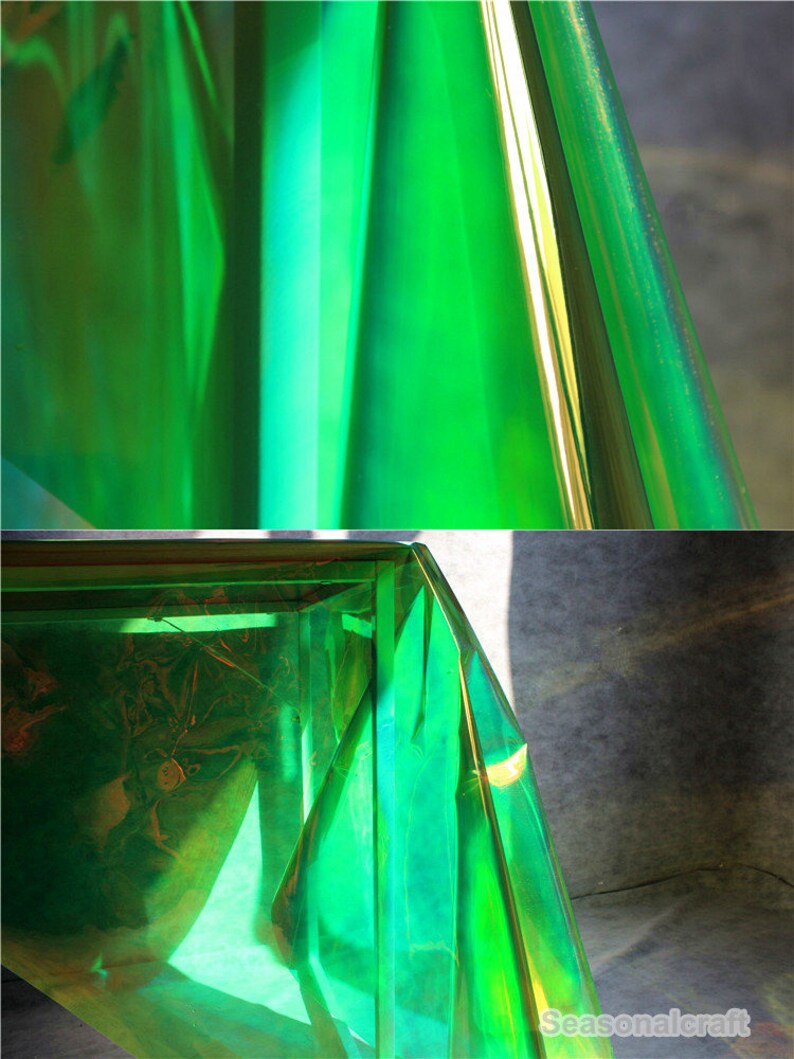 Grüne Farbe ändern TPU Stoff Transparent Kleidung Regenmantel | Etsy